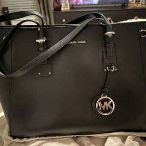 Michael Kors Black Leather Tote